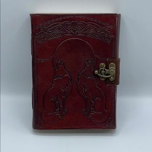 Handmade leather journal